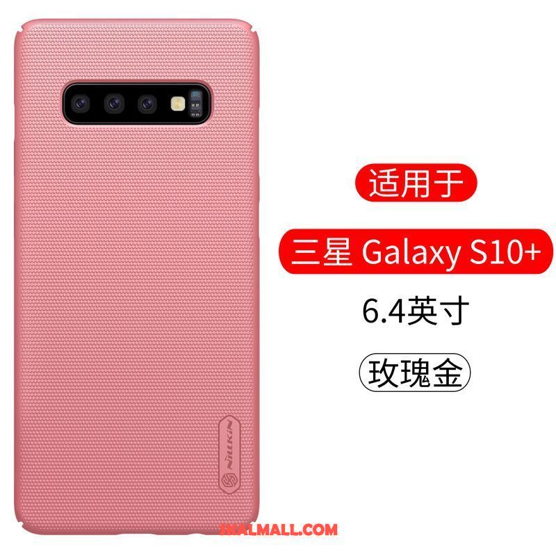 Samsung Galaxy S10+ Skal Stjärna Nubuck Skydd Mobil Telefon Guld Fodral Köpa