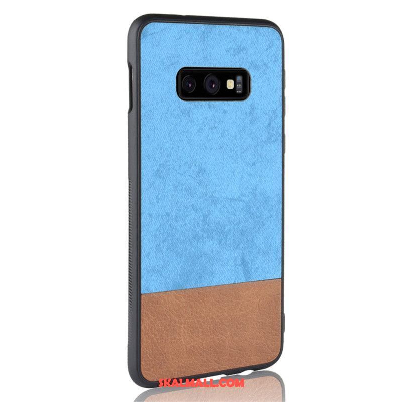 Samsung Galaxy S10e Skal Grå All Inclusive Skydd Mjuk Denim Fodral Online