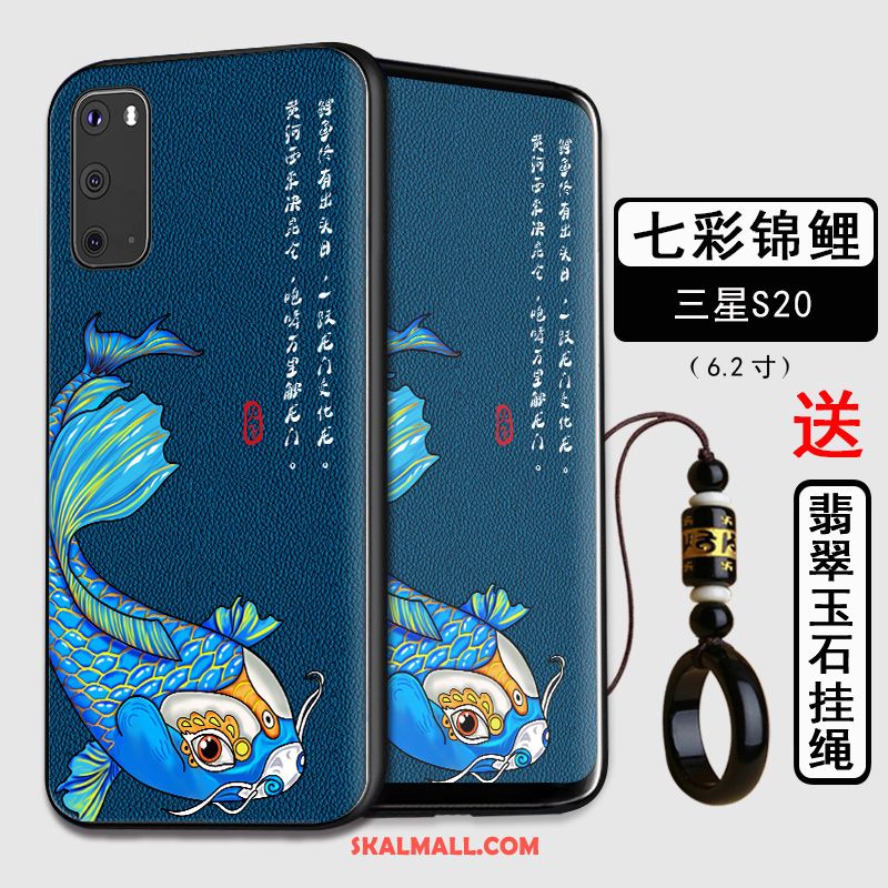 Samsung Galaxy S20 Skal Kinesisk Stil Stjärna Nubuck Skydd Mobil Telefon Fodral Billig