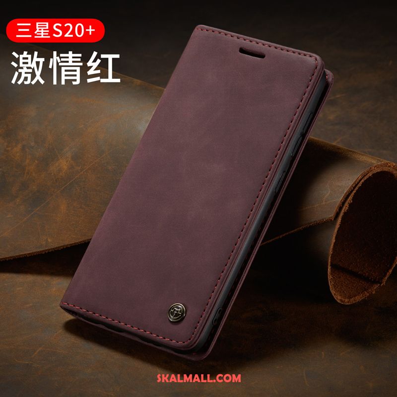Samsung Galaxy S20+ Skal Läderfodral Kreativa Slim Mobil Telefon Personlighet På Rea