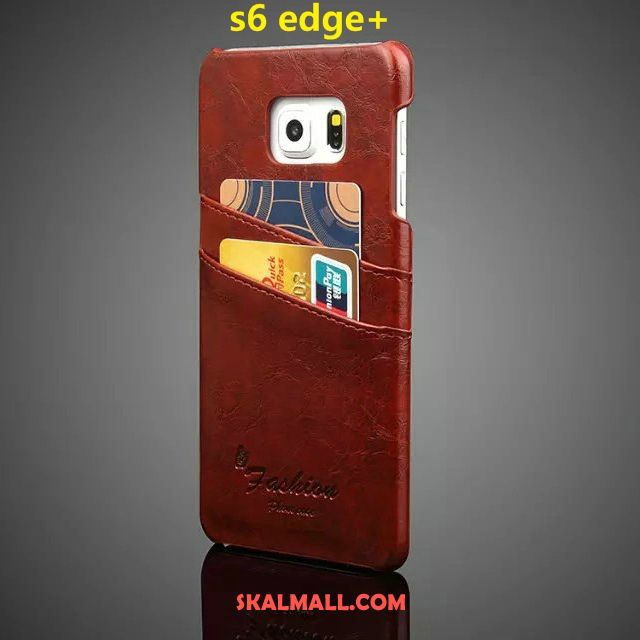 Samsung Galaxy S6 Edge Skal Personlighet Trend Äkta Läder Mobil Telefon Läderfodral Billigt