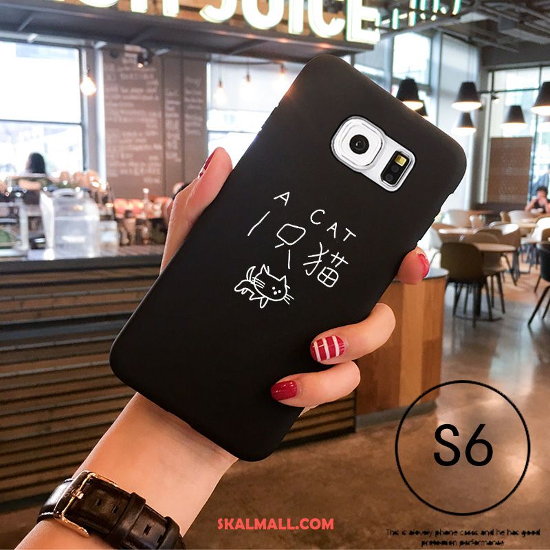 Samsung Galaxy S6 Skal Silikon Nubuck Mobil Telefon Trend Tecknat Fodral Billiga