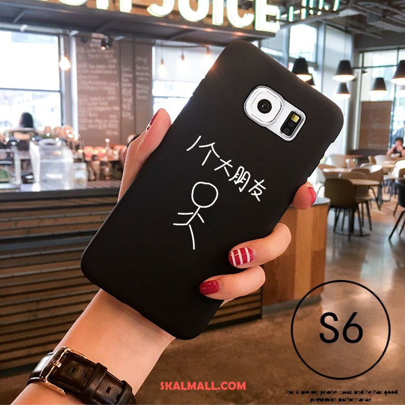 Samsung Galaxy S6 Skal Silikon Nubuck Mobil Telefon Trend Tecknat Fodral Billiga