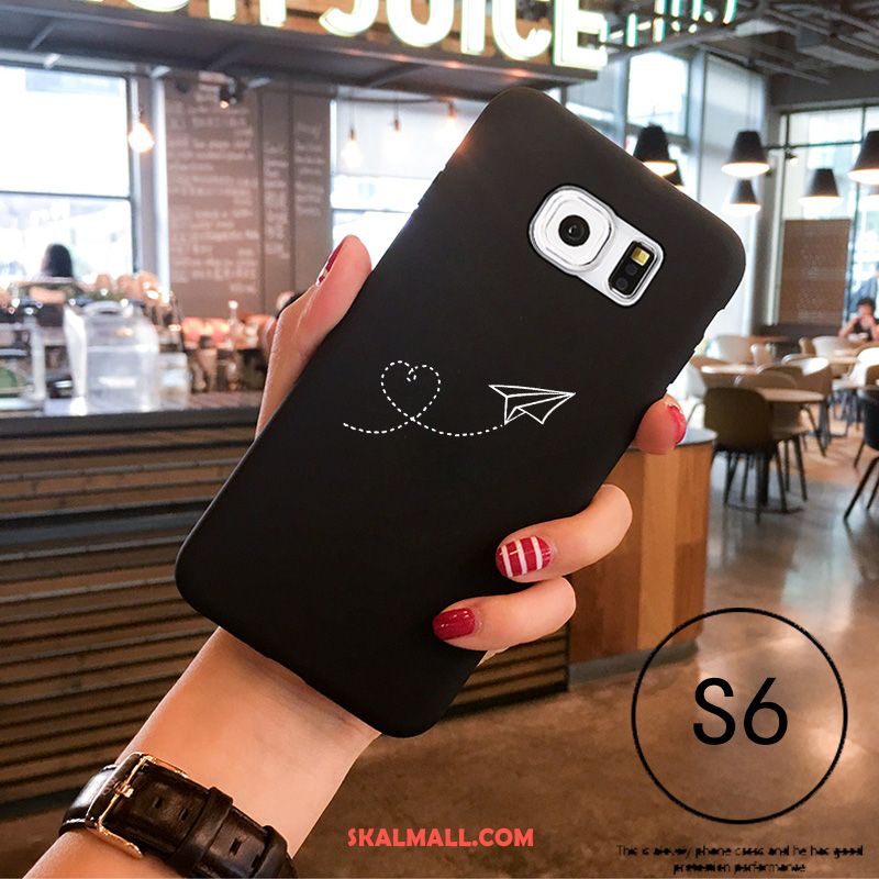 Samsung Galaxy S6 Skal Silikon Nubuck Mobil Telefon Trend Tecknat Fodral Billiga