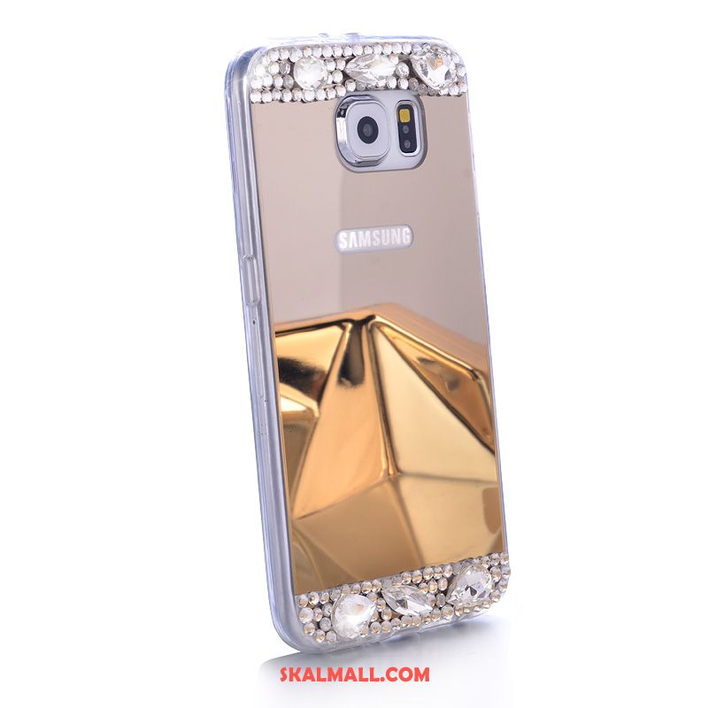 Samsung Galaxy S6 Skal Transparent Strass Silikon Skydd Mobil Telefon Billigt