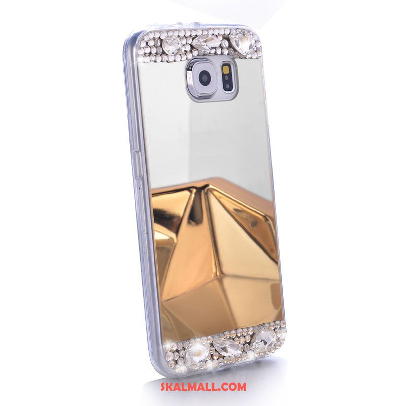 Samsung Galaxy S6 Skal Transparent Strass Silikon Skydd Mobil Telefon Billigt