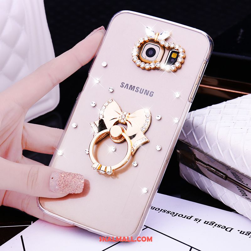 Samsung Galaxy S7 Edge Skal Mobil Telefon Guld Strass Stjärna Ring Billigt