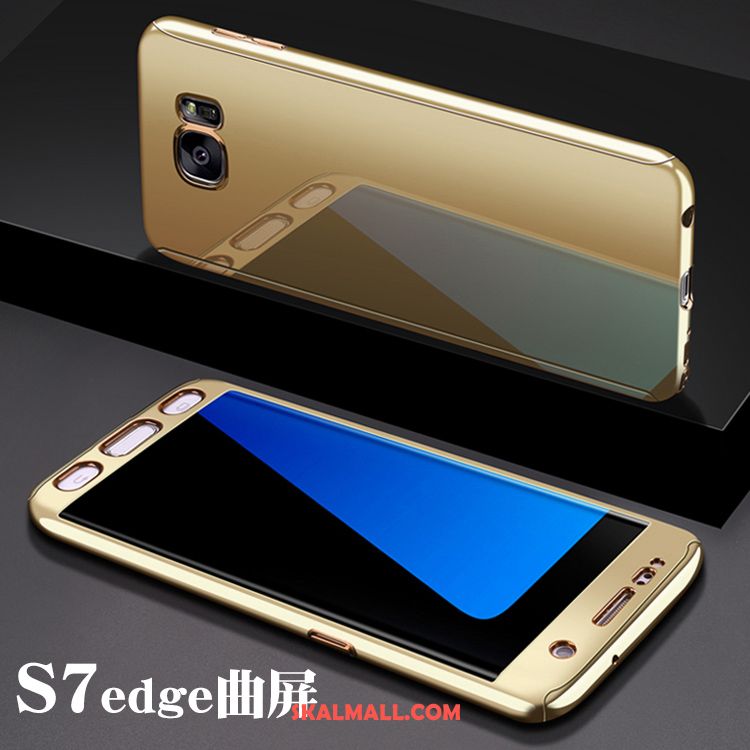 Samsung Galaxy S7 Edge Skal Plating Stjärna Hängande Nacke Fallskydd Blå Rabatt