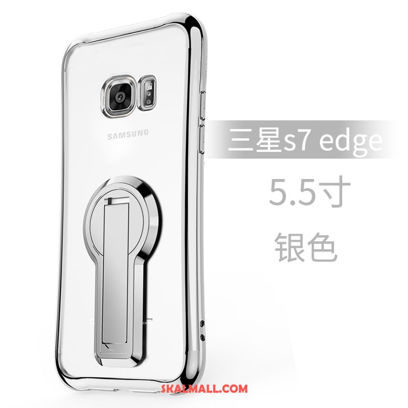Samsung Galaxy S7 Edge Skal Silikon Guld Mobil Telefon Stjärna Fallskydd Fodral Billig