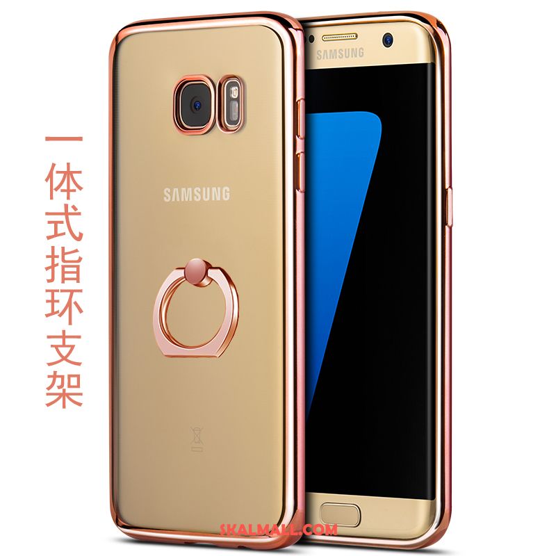 Samsung Galaxy S7 Edge Skal Stjärna Support Slim Silikon Transparent Rea