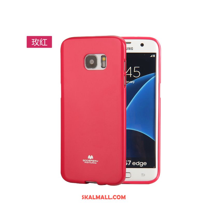 Samsung Galaxy S7 Skal Röd Stjärna Skydd Mjuk Mobil Telefon Rea