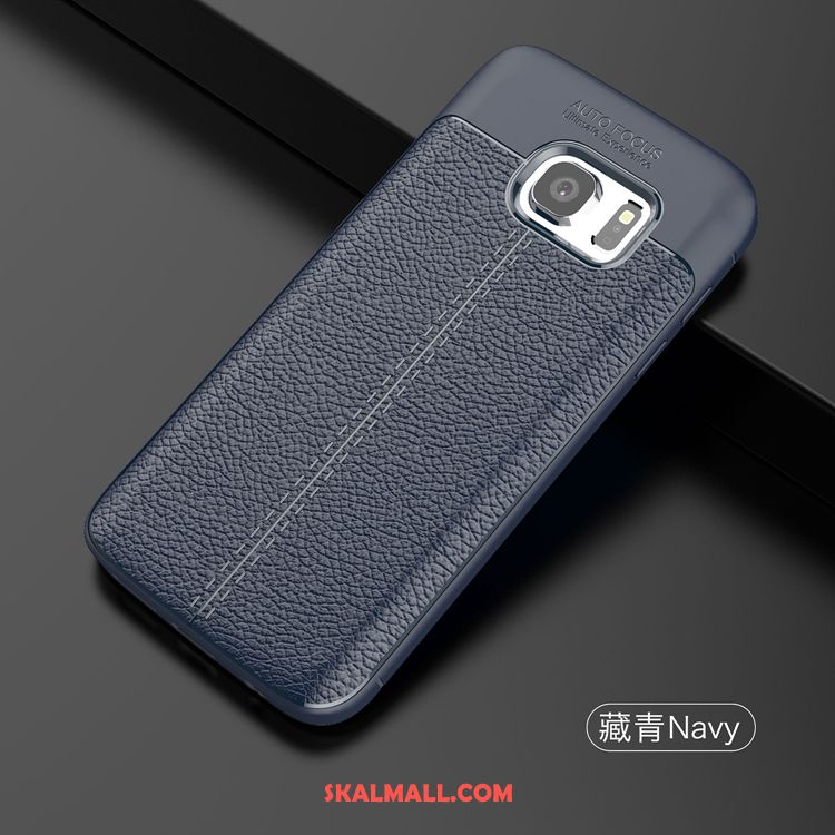 Samsung Galaxy S7 Skal Skydd Trend Nubuck Mobil Telefon Röd Fodral Billigt