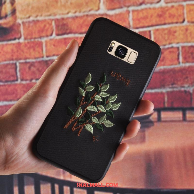 Samsung Galaxy S8+ Skal Retro Broderi Blommor All Inclusive Mobil Telefon Köpa