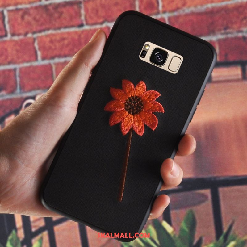 Samsung Galaxy S8+ Skal Retro Broderi Blommor All Inclusive Mobil Telefon Köpa