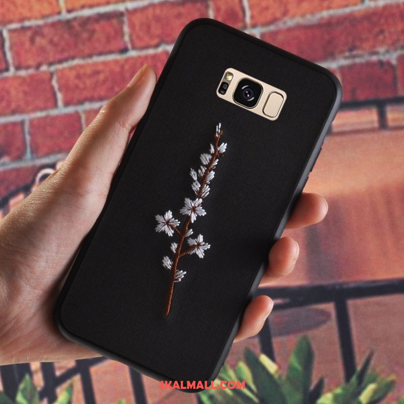 Samsung Galaxy S8+ Skal Retro Broderi Blommor All Inclusive Mobil Telefon Köpa