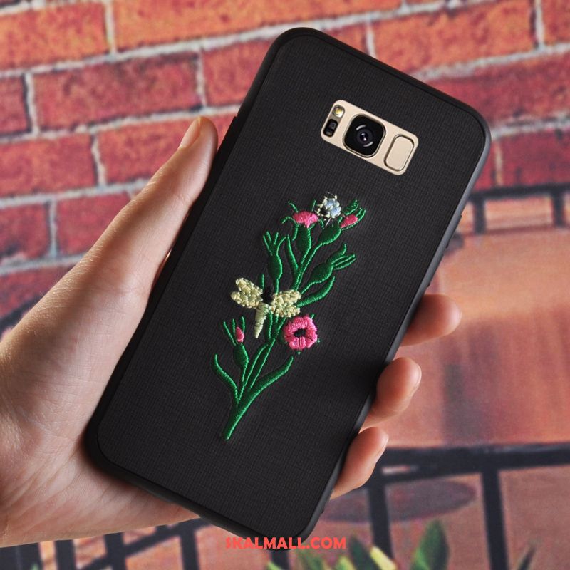 Samsung Galaxy S8+ Skal Retro Broderi Blommor All Inclusive Mobil Telefon Köpa