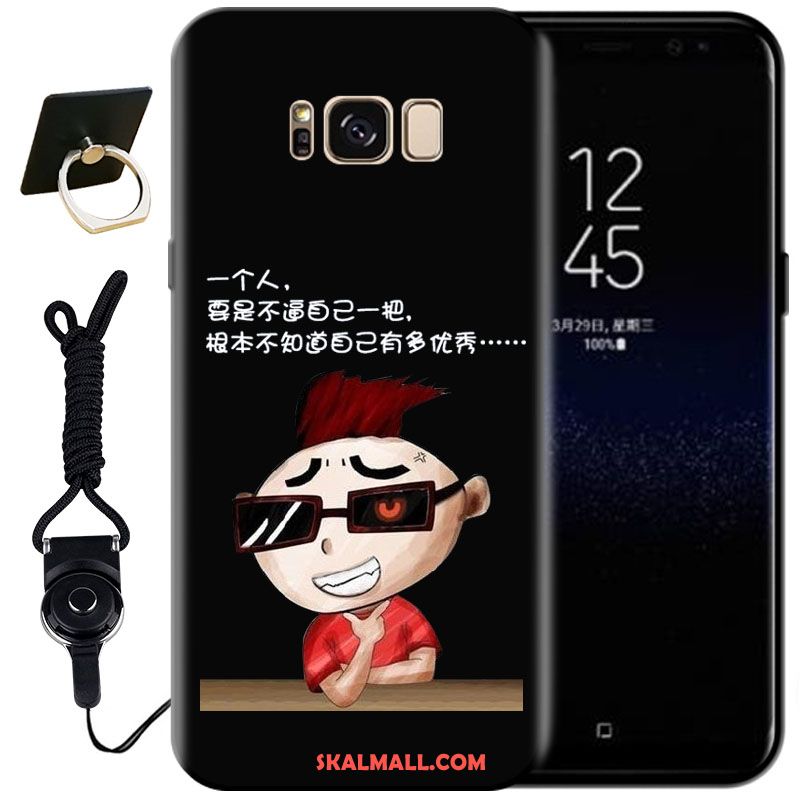 Samsung Galaxy S8+ Skal Svart Mobil Telefon Mode Mjuk Lättnad Billig