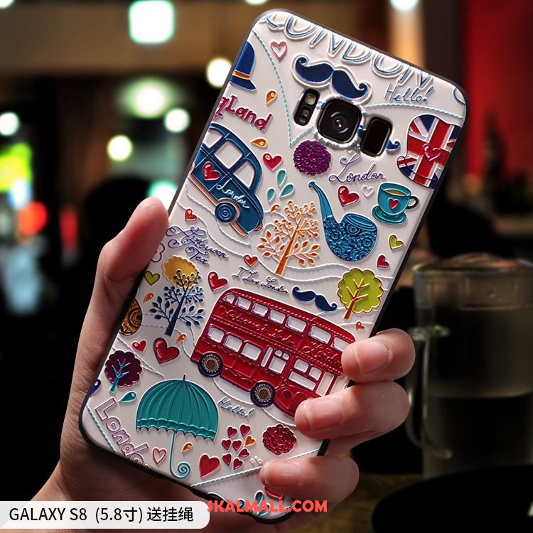 Samsung Galaxy S8 Skal Tecknat Stjärna Silikon Gul Skydd Fodral På Rea