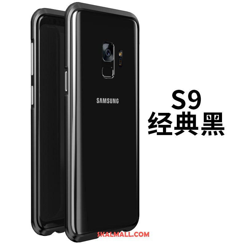 Samsung Galaxy S9 Skal Frame Skydd Mobil Telefon Metall Nubuck Fodral Billigt