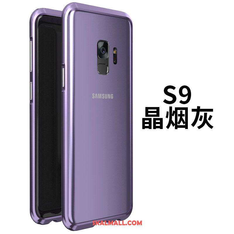 Samsung Galaxy S9 Skal Frame Skydd Mobil Telefon Metall Nubuck Fodral Billigt