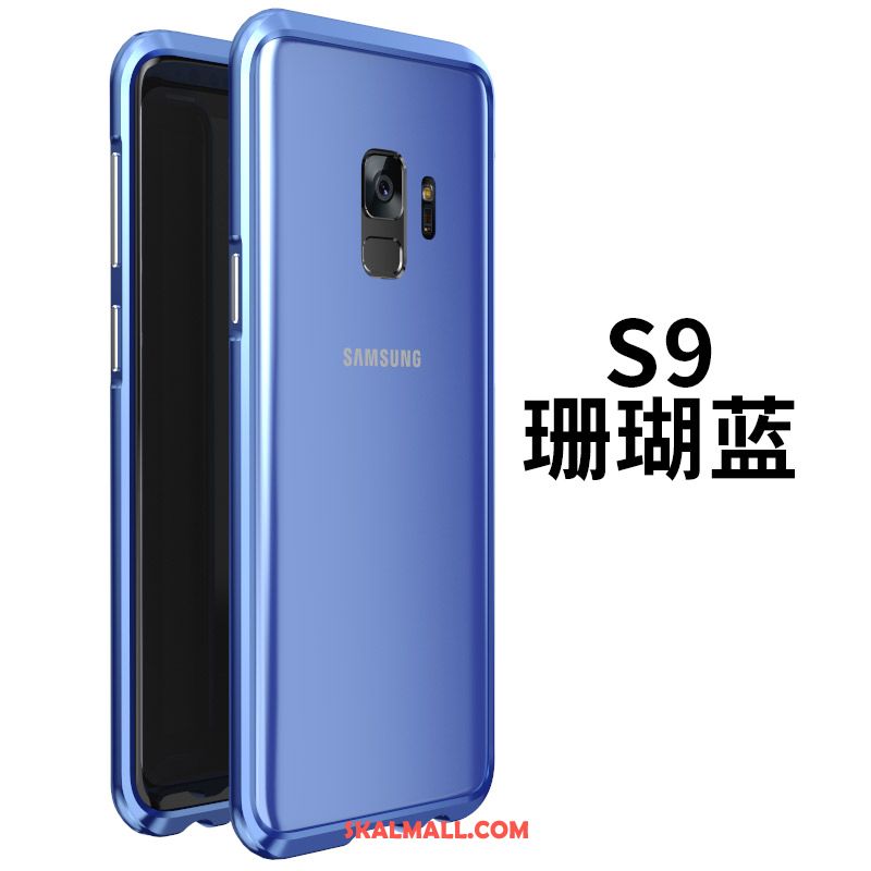 Samsung Galaxy S9 Skal Frame Skydd Mobil Telefon Metall Nubuck Fodral Billigt