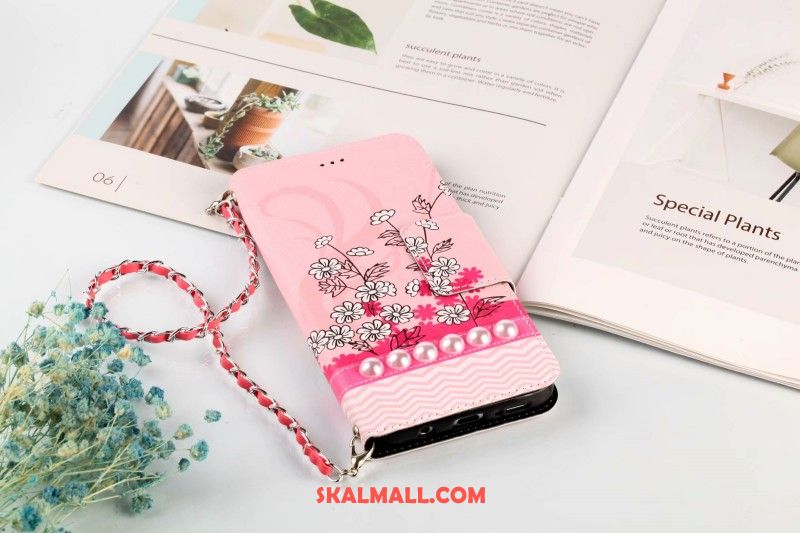 Samsung Galaxy S9+ Skal Plånbok Täcka Blommor Mobil Telefon Kort Billiga