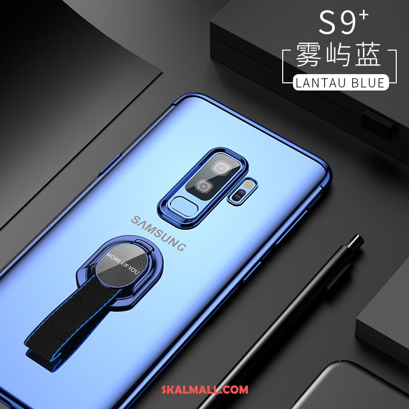 Samsung Galaxy S9+ Skal Transparent All Inclusive Mjuk Trend Silver Fodral Billigt