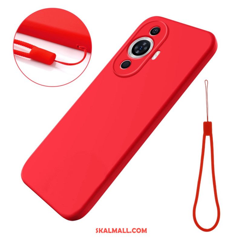 Skal Huawei Nova 12s Telefonfodral Flytande Silikonrem