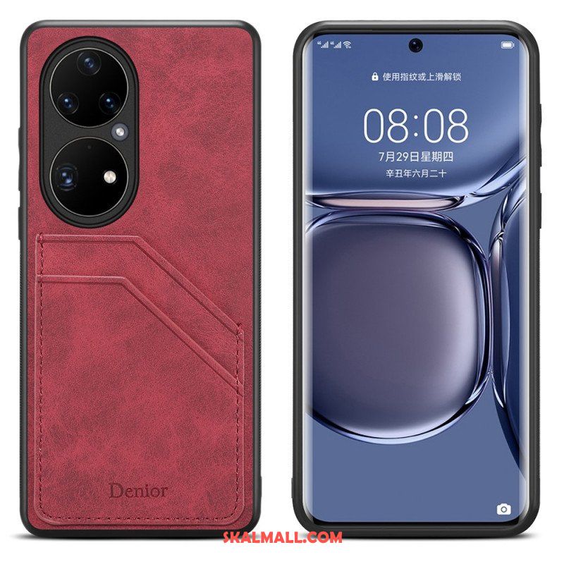 Skal Huawei P50 Pro Denior Double Slot Korthållare