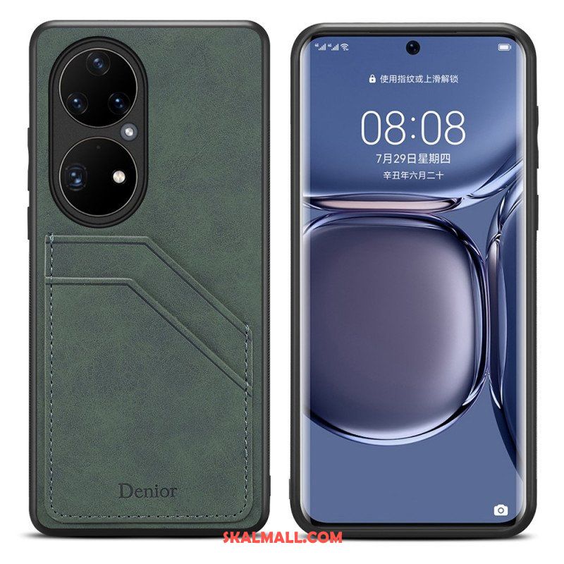 Skal Huawei P50 Pro Denior Double Slot Korthållare