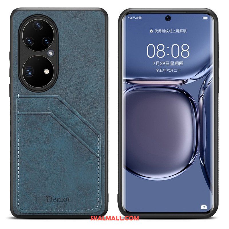 Skal Huawei P50 Pro Denior Double Slot Korthållare