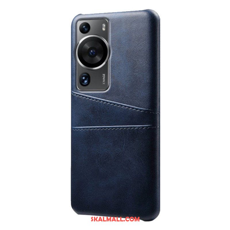 Skal Huawei P60 Pro Lädereffektkorthållare