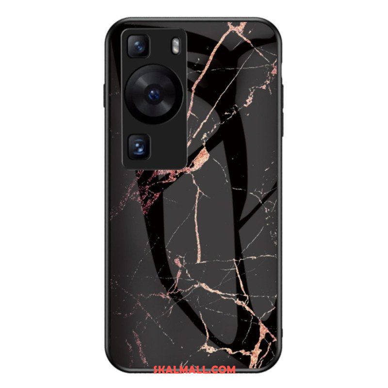 Skal Huawei P60 Pro Marmor Härdat Glas