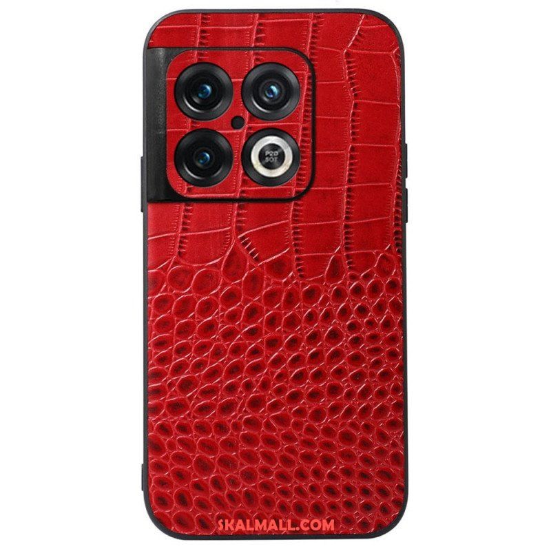 Skal OnePlus 10 Pro 5G Äkta Crocodile Texture Läder