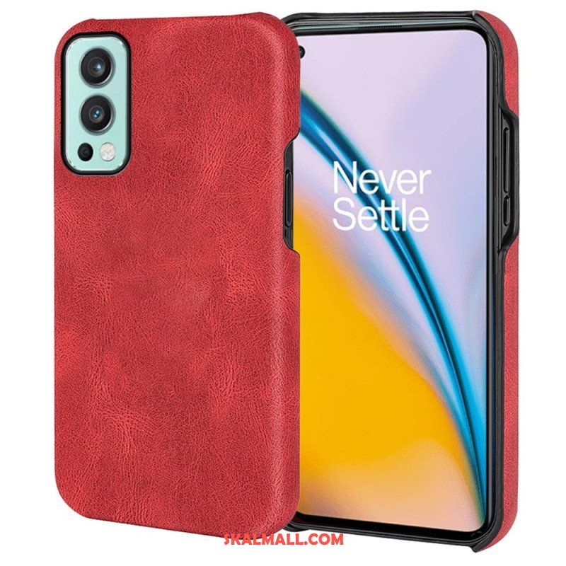 Skal OnePlus Nord 2 5G Nya Färger Elegance Lädereffekt