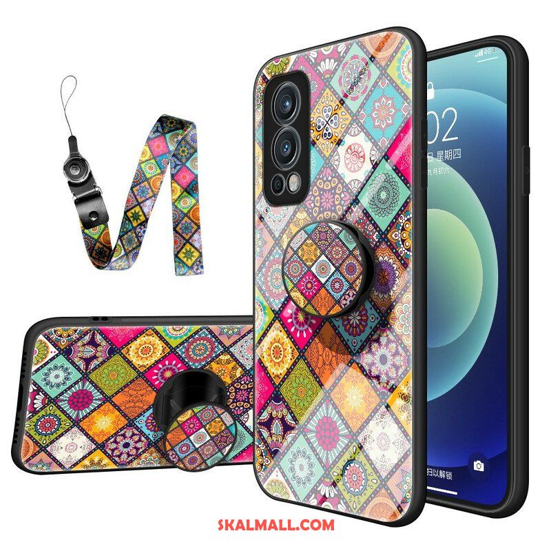 Skal OnePlus Nord 2 5G Patchwork Magnetisk Hållare