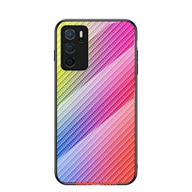 Skal Oppo A16 / A16s Kolfiberhärdat Glas