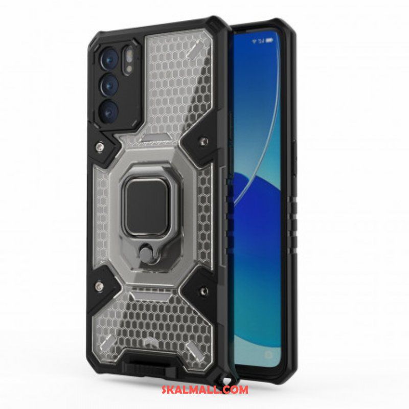 Skal Oppo Reno 6 5G Honeycomb Med Ring