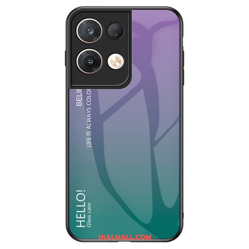 Skal Oppo Reno 8 Pro Härdat Glas Hej