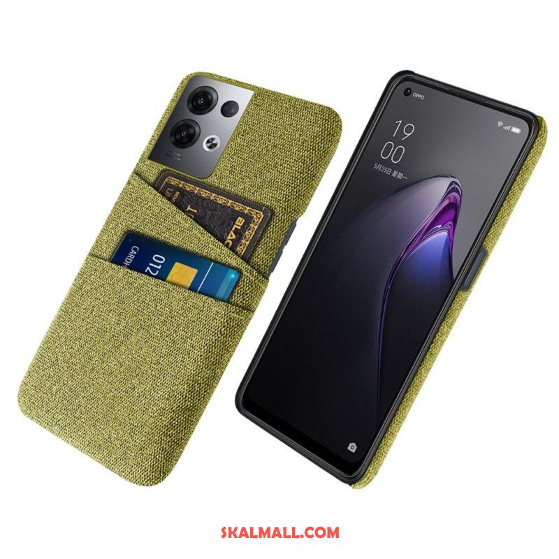 Skal Oppo Reno 8 Pro Korthållare Tyg