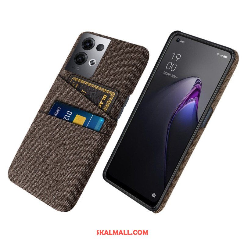 Skal Oppo Reno 8 Pro Korthållare Tyg