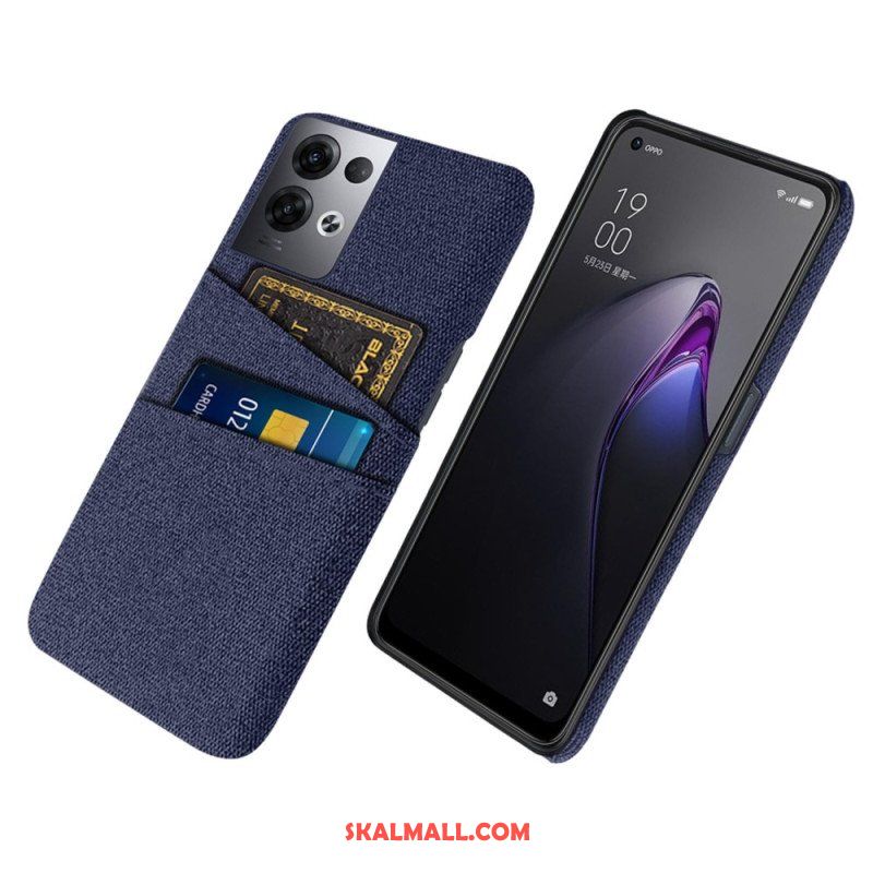 Skal Oppo Reno 8 Pro Korthållare Tyg