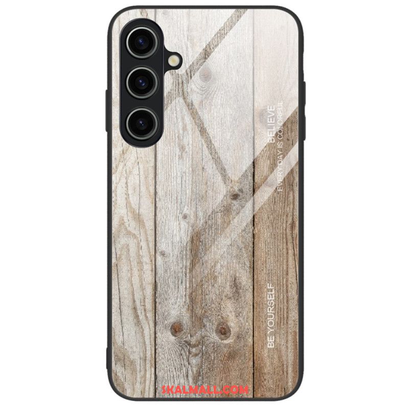 Skal Samsung Galaxy A15 5g Telefonfodral Trädesign Av Härdat Glas