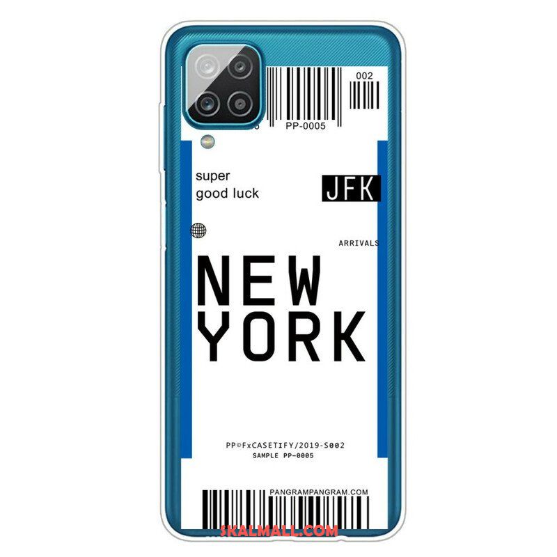 Skal Samsung Galaxy M12 / A12 Boardingkort Till New York