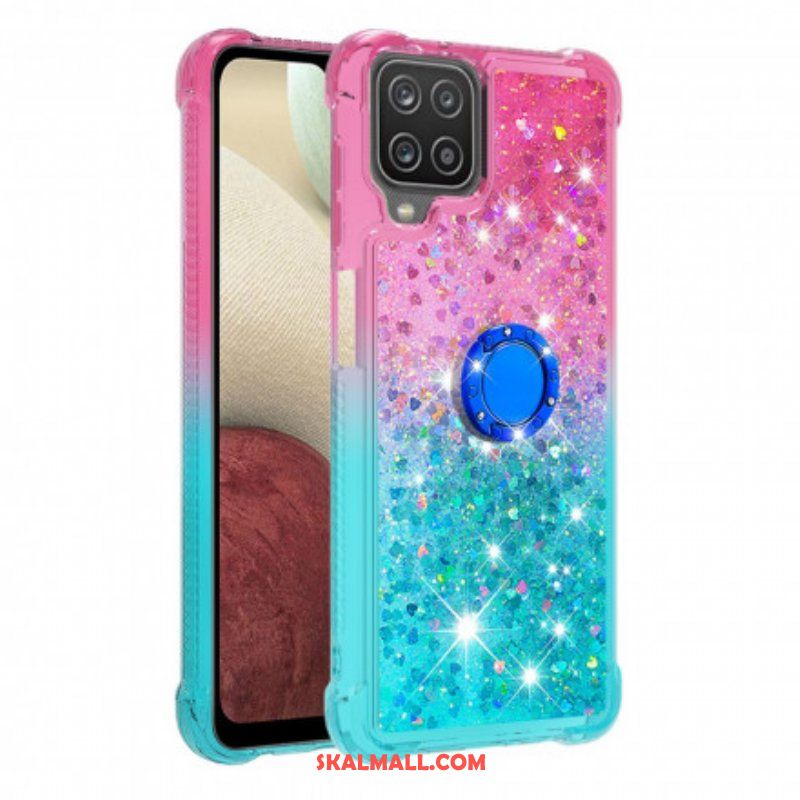 Skal Samsung Galaxy M12 / A12 Glitter Ring-bracket