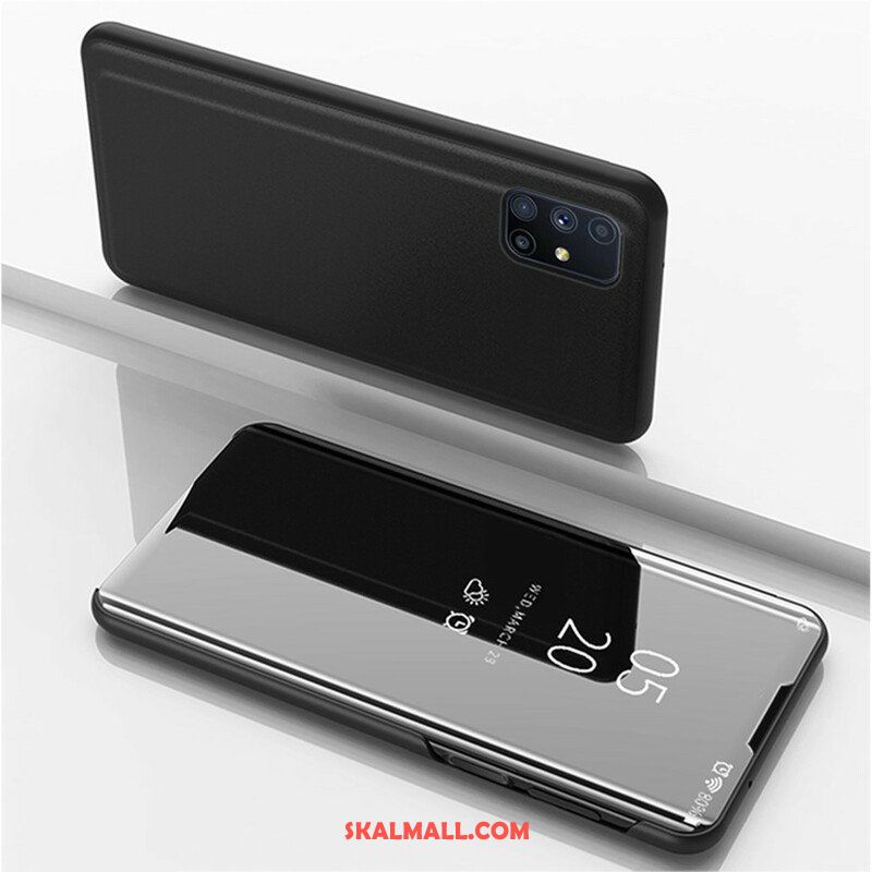 Skal Samsung Galaxy M51 Spegel Och Konstläder