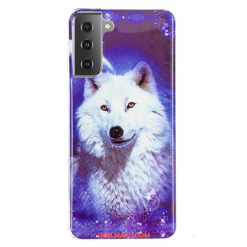 Skal Samsung Galaxy S21 5G Fluorescerande Wolf Series