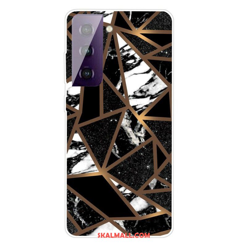 Skal Samsung Galaxy S21 5G Geometrisk Marmor