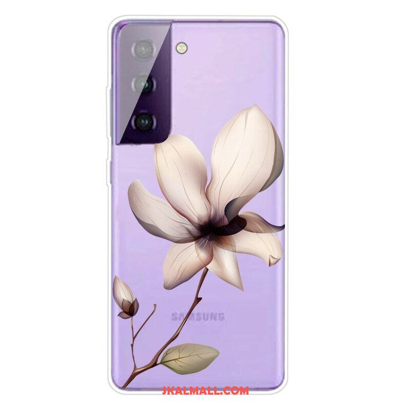 Skal Samsung Galaxy S21 5G Transparent En Blomma