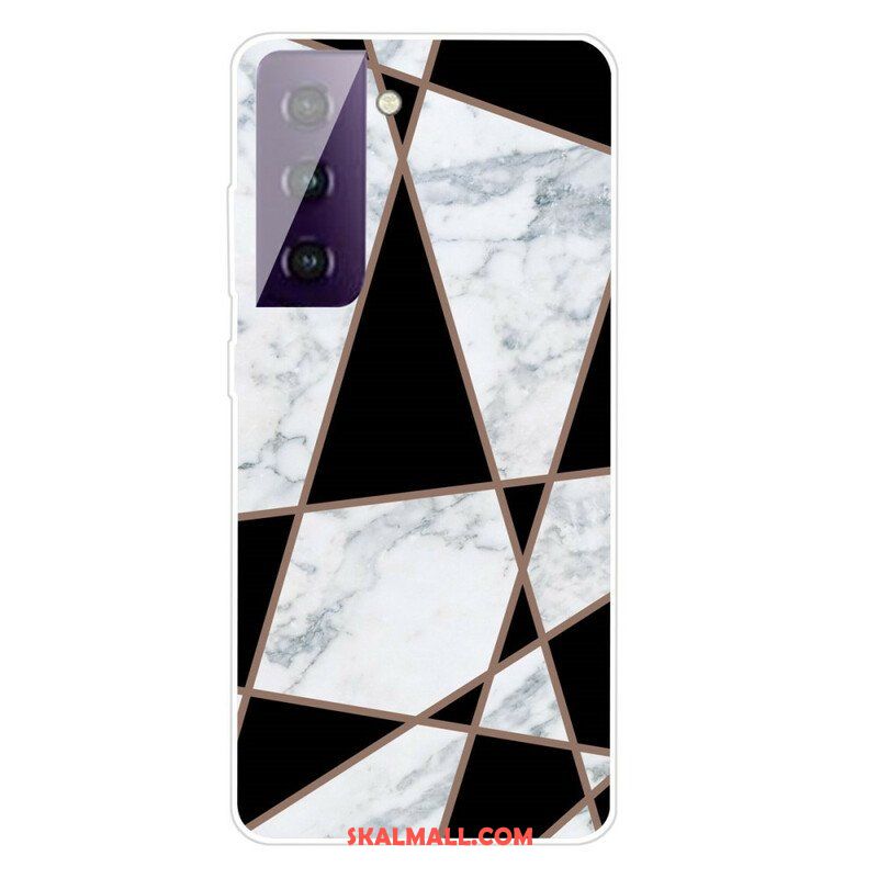 Skal Samsung Galaxy S21 FE Variabel Geometrisk Marmor